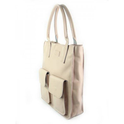 WOREK VERA PELLE KIESZENIE RÓŻ PUDROWY WŁOSKA SKÓRA POJEMNA XXL A4   BY44RR