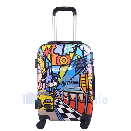 Mała kabinowa walizka KEMER RGL PRINT S Picasso Multikolor
