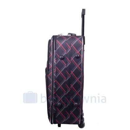 Mała kabinowa walizka PELLUCCI RGL 773 S Czarno Czerwona