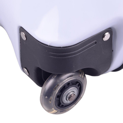 Walizka dziecięca KEMER RGL PIESEK Biało Czarna