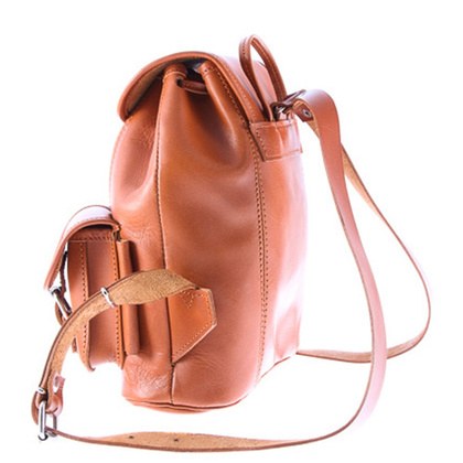 Mały plecak skórzany KEMER VOOC Vintage P2 Czarny