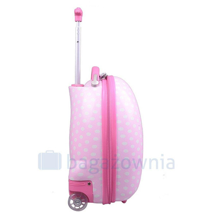Walizka dziecięca KEMER GROSZKI Różowa