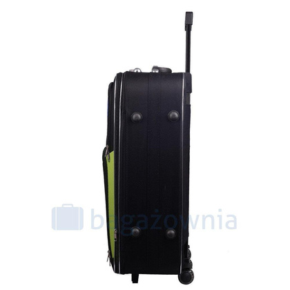 Mała kabinowa walizka PELLUCCI RGL 773 S Czarno Zielona