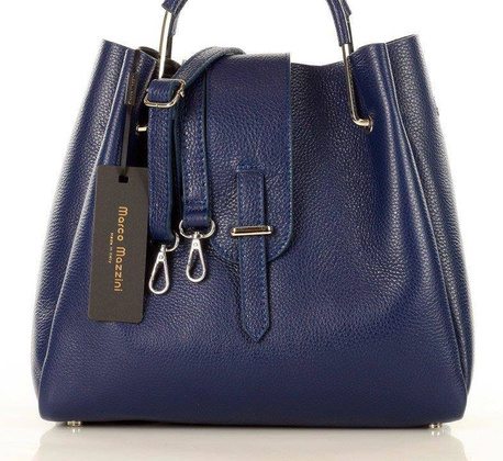 MARCO MAZZINI Torebka skórzana designerski kuferek handbag granat - min. zamówienie 20 / 50 / 100 szt.