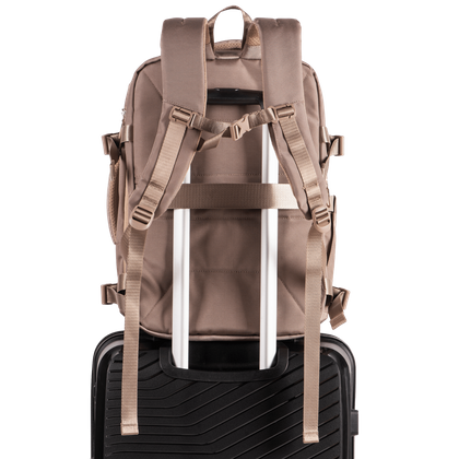 Plecak wielofunkcyjny WINGS SKYLARK poszerzany Easy Pack Beżowy