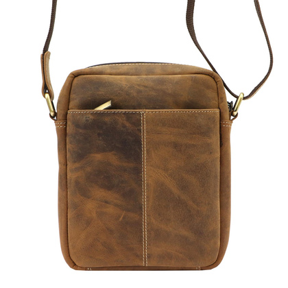 Saszetka- torebka męska, skóra naturalna, na ramię