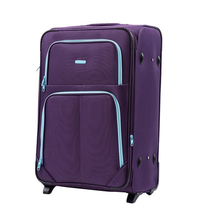 Średnia walizka WINGS 214 2K M Fioletowa