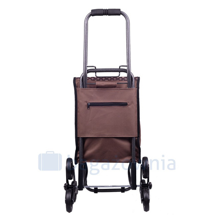 Wózek na zakupy KEMER BF103 SKŁADANY Brązowy