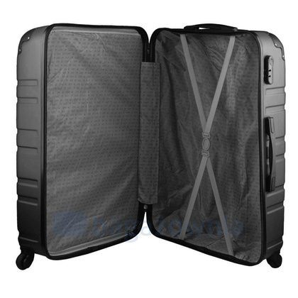 Średnia walizka 608 M Szara