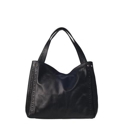 Torebka damska skórzana KEMER 632 Czarna - min. zamówienie 20 / 50 / 100 szt.