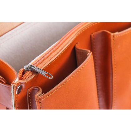 Stylowa torba kuferek KEMER VOOC Vintage P30 koniak