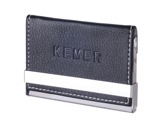 Etui na wizytówki KEMER 52804401Czarne - min. zamówienie 20 / 50 / 100 szt.