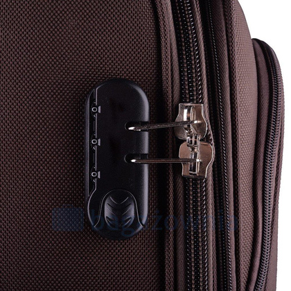 Średnia walizka WINGS 206 M Brązowa