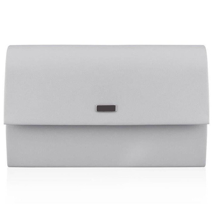 Torebka wizytowa damska KEMER SOLIER F13 Jasno Szara Matowa - min. zamówienie 20 / 50 / 100 szt.