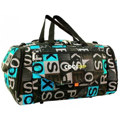 Torba podróżna podręczna PELLUCCI RGL M25B Czarno Szaro Turkusowa