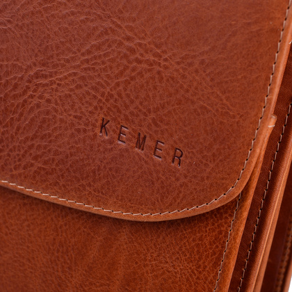Teczka męska skórzana KEMER B 809/J-16-S1-231 Jasny Brąz