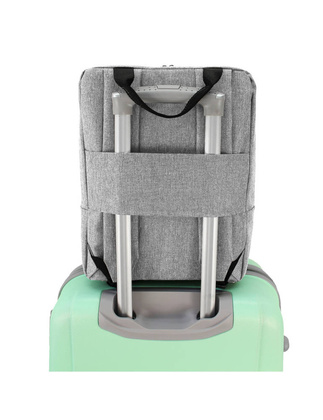 Plecak Torba podróżna podręczna PELLUCCI RGL Wizzair 37 Szaro zielony