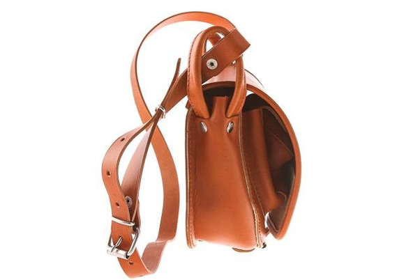 Torebka listonoszka skóra KEMER VOOC Vintage P26 Koniak