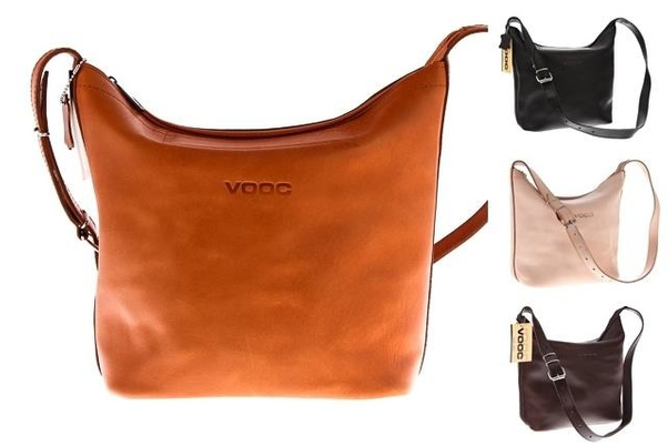 Worek, torebka damska KEMER VOOC Vintage P31 naturalny