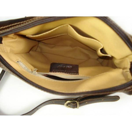 Listonoszka, raportówka A5 Made in Italy czekoladowa VP143T