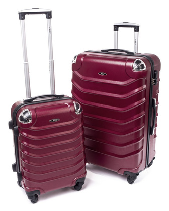 Walizki podróżne na kółkach ABS 2w1 730 S / L BORDOWY