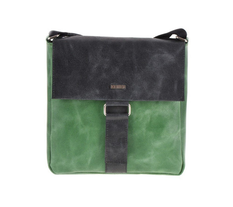 Torebka damska skórzana KEMER 594 Zielono czarna - min. zamówienie 20 / 50 / 100 szt.