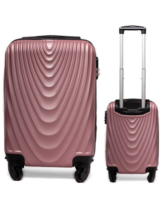 Mała walizka podróżna 663 XM ROSE RED