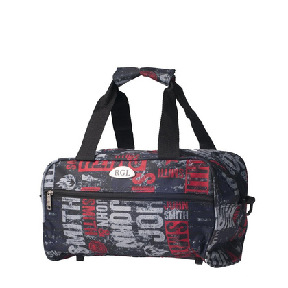 Torba podróżna podręczna PELLUCCI RGL NOG Czarno Szaro Czerwona