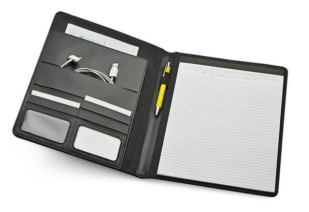 Teczka konferencyjna KEMER SUFFOLK A4 Czarna