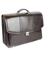 559 Teczka męska 3-komorowa - powiększona - czarna