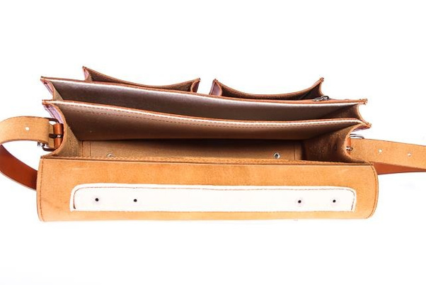 Klasyczna teczka / plecak KEMER VOOC Vintage P12 brąz