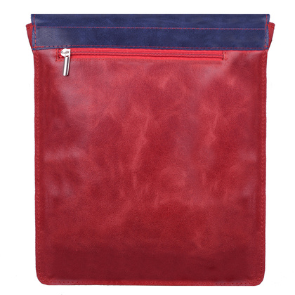 Torba skórzana na ramię KEMER CH 1104 Granat / Czerwony - min. zamówienie 20 / 50 / 100 szt.