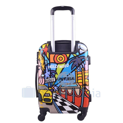 Mała kabinowa walizka KEMER RGL PRINT S Picasso Multikolor