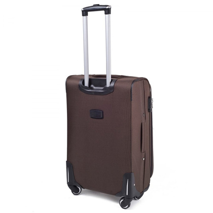 Średnia walizka WINGS 1708 4K M Brązowa
