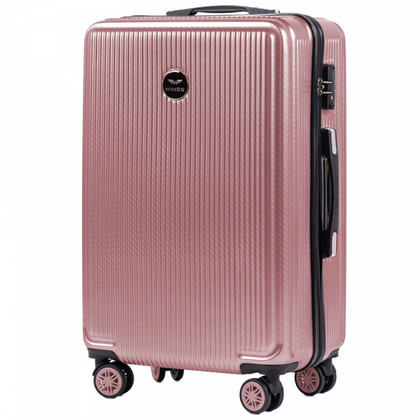 Średnia walizka WINGS PC565 M Różowa
