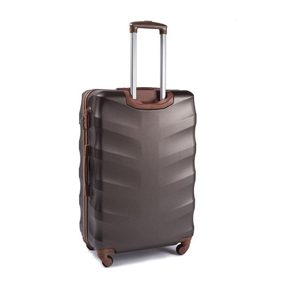 Duża walizka WINGS 402 L Brązowa
