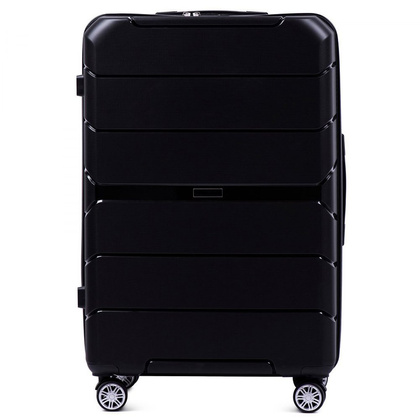 Duża walizka WINGS PP05 L Czarna