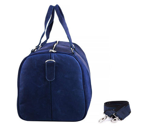 Granatowa podróżna torba weekendowa BRØDRENE BL20 Kolor wnętrza: Czerwony - min. zamówienie 20 / 50 / 100 szt.