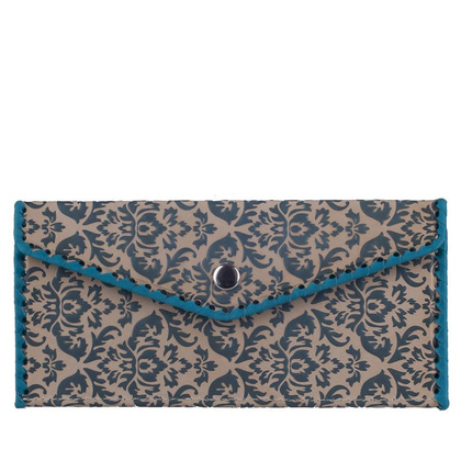 Portfel damski skórzany KEMER KGKB Niebieski - min. zamówienie 20 / 50 / 100 szt.