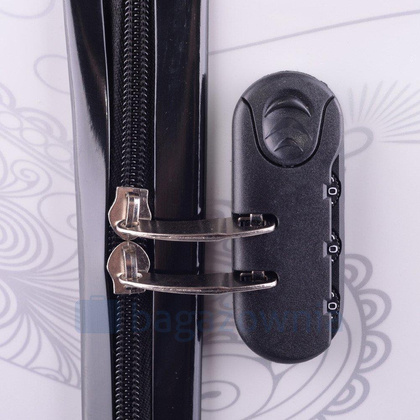 Mała kabinowa walizka KEMER RGL PRINT S Biedronka Biało Czerwona