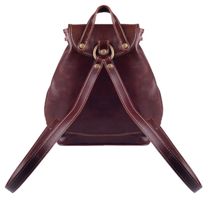 Plecak skórzany 1 Brąz - min. zamówienie 20 / 50 / 100 szt.