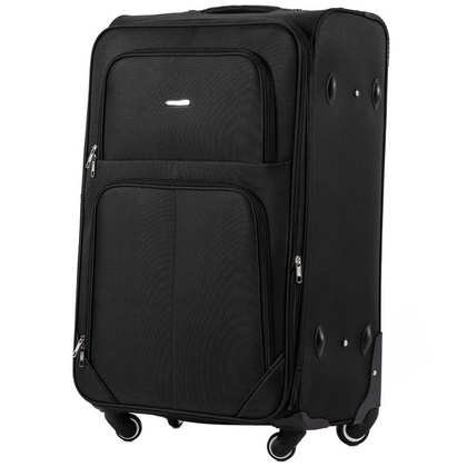 Duża walizka WINGS 214 4K L Czarna