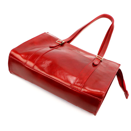 Klasyczna damska torebka, skóra naturalna, 54