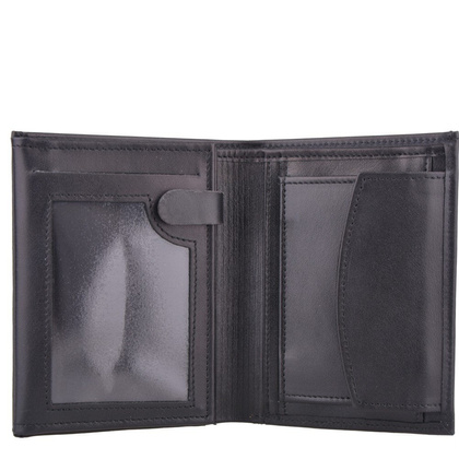 Portfel męski skórzany KEMER P4L Czarny