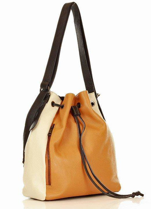 MARCO MAZZINI Miejska torebka skórzana na ramię torba plecak convertible leather bag multi kolor - min. zamówienie 20 / 50 / 100 szt.