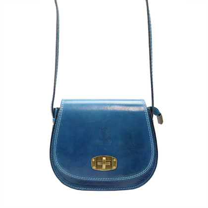 Torebka damska listonoszka, skóra naturalna