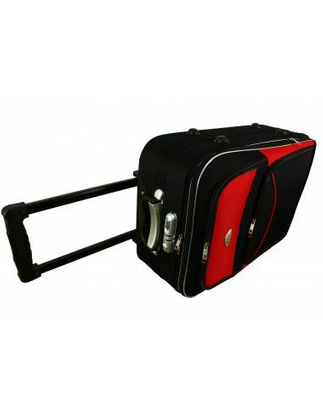 Zestaw walizek 3 walizek + Kuferek PELLUCCI RGL 773 Granatowo czerwony