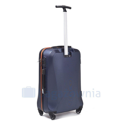 Średnia walizka WINGS 518 M Granatowo pomarańczowa