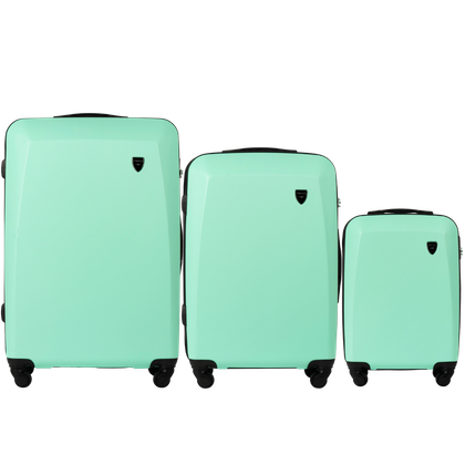 Zestaw 3 walizek WINGS 0125 L.GREEN