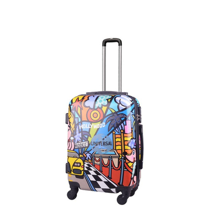 Mała kabinowa walizka KEMER RGL PRINT S Picasso Multikolor